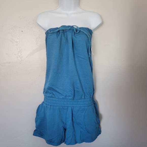 Young Fabulous & Broke NWT Women's Large Jamies Jumper Blue Tube Top Swim Cover - Picture 1 of 9